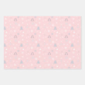 Elegant minimalistisch kerstpatroon inpakpapier vel (Voorkant 2)