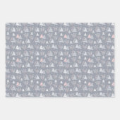 Elegant minimalistisch kerstpatroon inpakpapier vel (Voorkant)