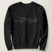 Elegant minimalistisch kerstsweatshirt trui (Design voorkant)
