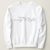 Elegant minimalistisch kerstsweatshirt trui (Design voorkant)