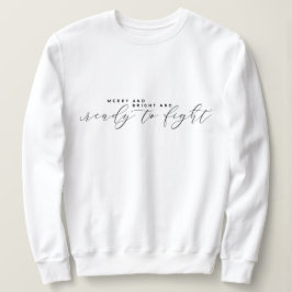 Elegant minimalistisch kerstsweatshirt trui
