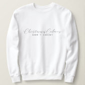 Elegant minimalistisch kerstsweatshirt trui (Design voorkant)
