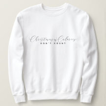 Elegant minimalistisch kerstsweatshirt