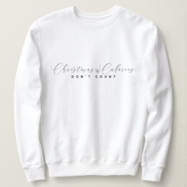 Elegant minimalistisch kerstsweatshirt trui
