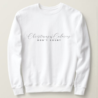 Elegant minimalistisch kerstsweatshirt trui