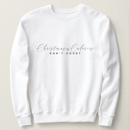 Elegant minimalistisch kerstsweatshirt trui (Design voorkant)