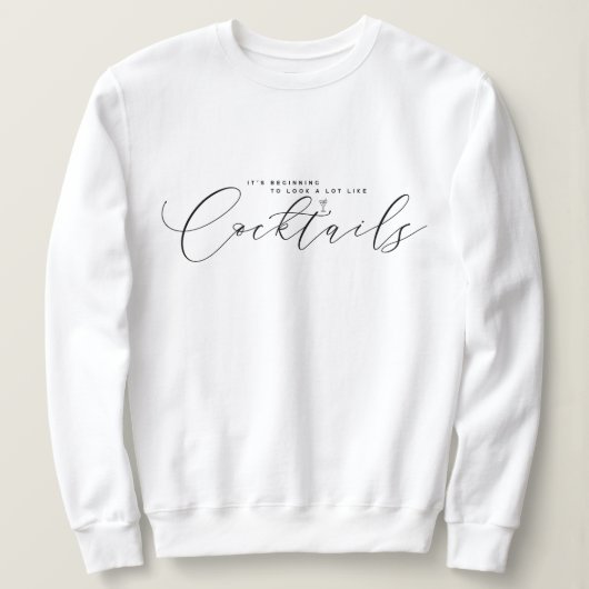 Elegant minimalistisch kerstsweatshirt trui (Design voorkant)