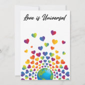 Elegant minimalistisch kleurrijk ontwerp voor rege aankondiging (Achterkant)