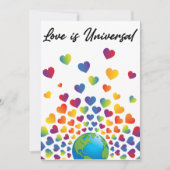 Elegant minimalistisch kleurrijk ontwerp voor rege kaart (Voorkant)