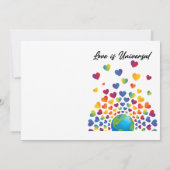 Elegant minimalistisch kleurrijk ontwerp voor rege kaart (Achterkant)