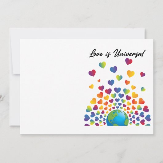 Elegant minimalistisch kleurrijk ontwerp voor rege kaart (Achterkant)