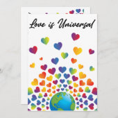 Elegant minimalistisch kleurrijk ontwerp voor rege kaart (Voorkant / Achterkant)