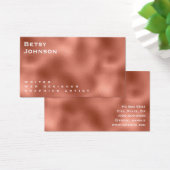 Elegant minimalistisch kopermetallisch Visitekaart Visitekaartje (Bureau)