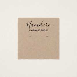 Elegant minimalistisch kraft-draagkaart vierkante visitekaartjes