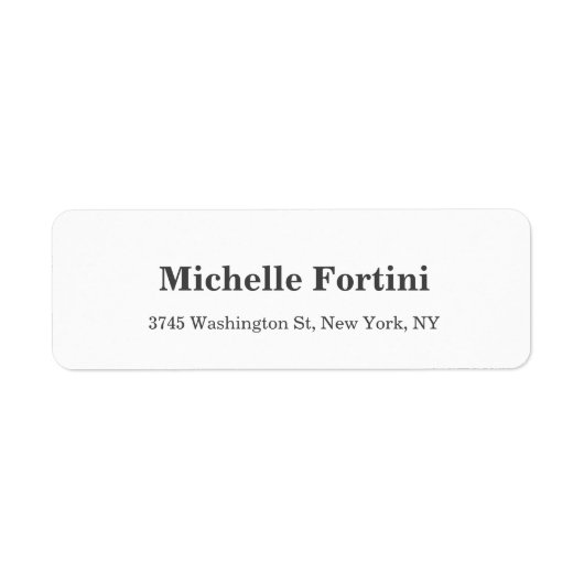 Elegant minimalistisch laagje modern stijlvol etiket (Voorkant)