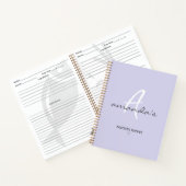 Elegant minimalistisch licht Paarse recept Notitieboek (Binnen)