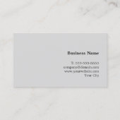 Elegant minimalistisch lichte Roos grijs consultan Visitekaartje (Achterkant)