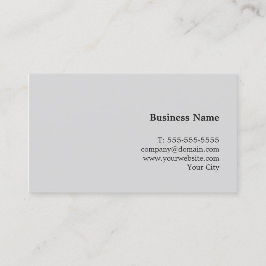 Elegant minimalistisch lichte Roos grijs consultan Visitekaartje (Achterkant)