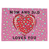 Elegant minimalistisch liefdesontwerp groot cadeauzakje (Achterkant)