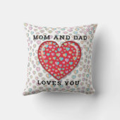 Elegant minimalistisch liefdesontwerp kussen (Achterkant)