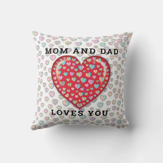 Elegant Minimalistisch Liefdesontwerp Kussen (Achterkant)