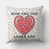 Elegant minimalistisch liefdesontwerp kussen (Achterkant)