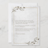 Elegant minimalistisch Lijst plat bedankkaartje Bedankkaart (Achterkant)