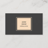 Elegant minimalistisch make-up artist Visitekaartj Visitekaartje (Voorkant)