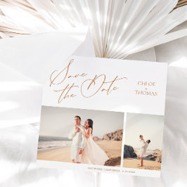 Elegant Minimalistisch Manuscript 2 Foto sparen de