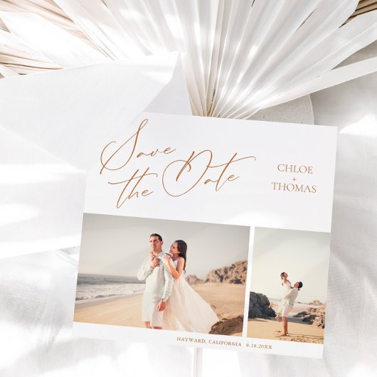 Elegant Minimalistisch Manuscript 2 Foto sparen de