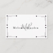 Elegant minimalistisch marmeren Visitekaartje perf (Voorkant)