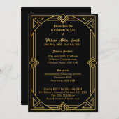  Elegant Minimalistisch Memorial Uitnodiging (Voorkant / Achterkant)