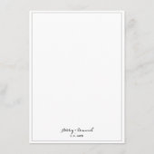 Elegant minimalistisch menu Bindrand (Achterkant)