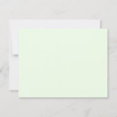 Elegant minimalistisch Mint Green bewaart de Datum Save The Date (Achterkant)