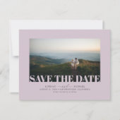 Elegant minimalistisch model opslaan Datum foto Save The Date (Voorkant)