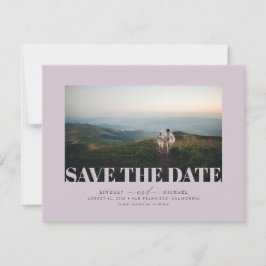 Elegant minimalistisch model opslaan Datum foto Save The Date