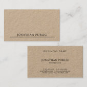 Elegant minimalistisch modern design in luxe visitekaartje (Voorkant / Achterkant)