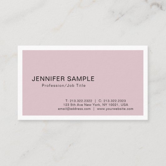 Elegant minimalistisch modern design met hoge kwal visitekaartje (Voorkant)