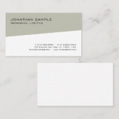 Elegant minimalistisch modern design met hoge Sjab Visitekaartje (Voorkant / Achterkant)