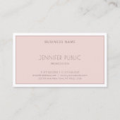 Elegant minimalistisch modern, eenvoudig grafisch visitekaartje (Achterkant)