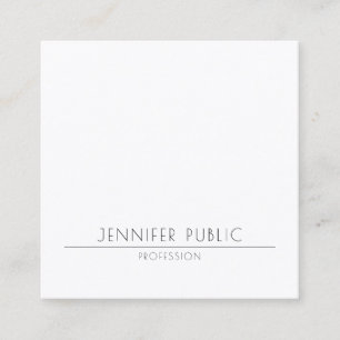Elegant Minimalistisch Modern Eenvoudig Luxe Trend Vierkante Visitekaartje