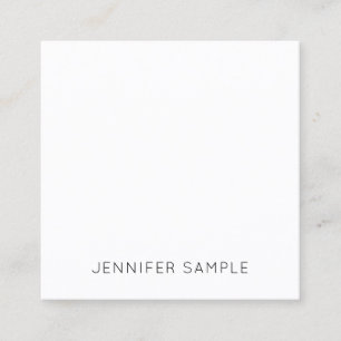 Elegant minimalistisch modern, eenvoudig ontwerp S Vierkante Visitekaartje