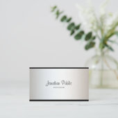 Elegant minimalistisch, modern, eenvoudig papier,  visitekaartje (Staand voorkant)