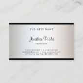 Elegant minimalistisch, modern, eenvoudig papier,  visitekaartje (Achterkant)