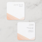 Elegant minimalistisch, modern, eenvoudig professi vierkante visitekaartje (Voorkant / Achterkant)