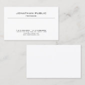 Elegant, minimalistisch, modern, gewoon luxe visitekaartje (Voorkant / Achterkant)