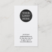 Elegant minimalistisch modern Logo Visitekaartje (Achterkant)