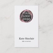 Elegant minimalistisch modern Logo Visitekaartje (Voorkant)