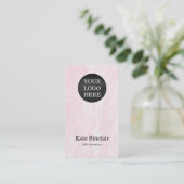 Elegant minimalistisch modern Logo Visitekaartje (Staand voorkant)