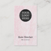 Elegant minimalistisch modern Logo Visitekaartje (Voorkant)